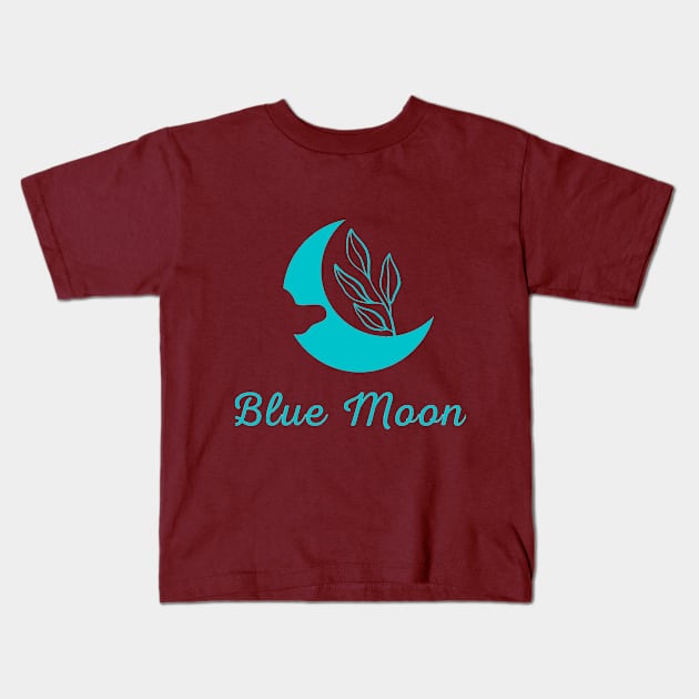 Blue moon Kids T-Shirt by KoyaS